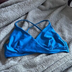 Born Primitive Blue Crisscross Bikini Top